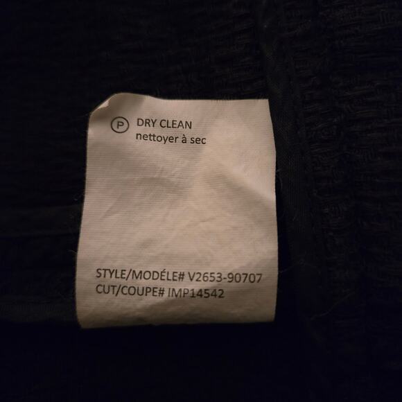 Vince Asymmetrical Boucle Open Front Jacket Black XS Capsule Wardrobe Versatile - Picture 16 of 16